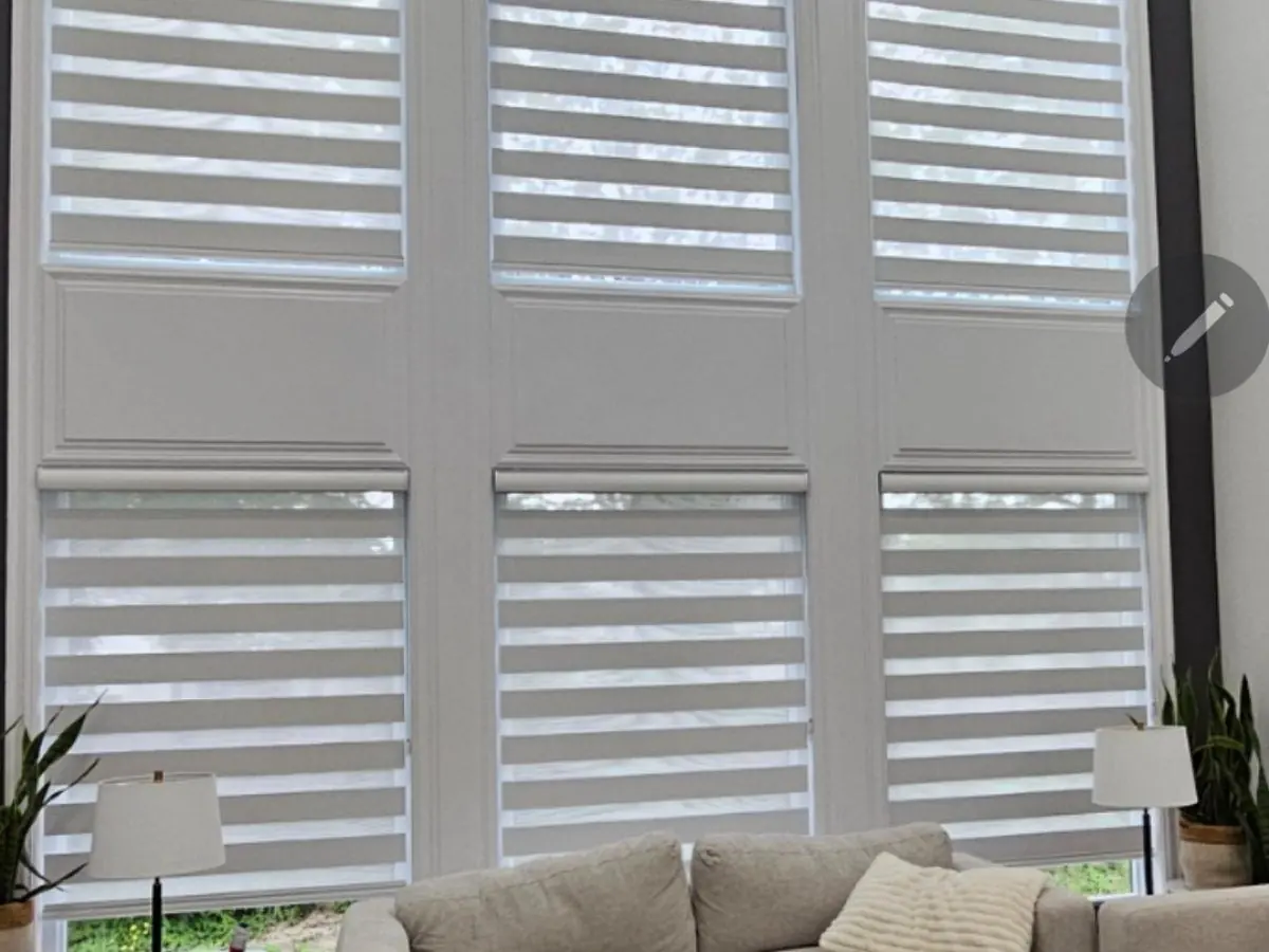 Tall Window Zebra Blinds by WE Blinds
