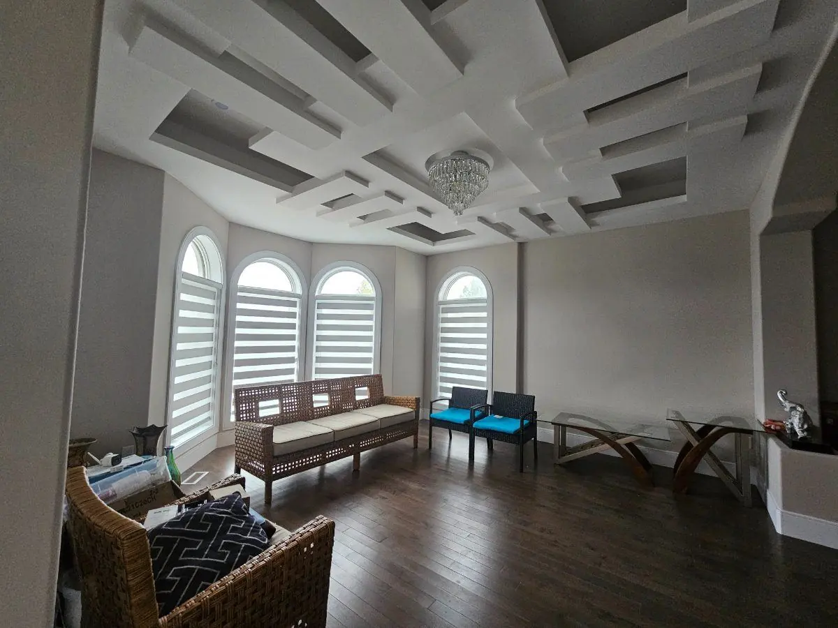 Arched Window Zebra Blinds by WE Blinds