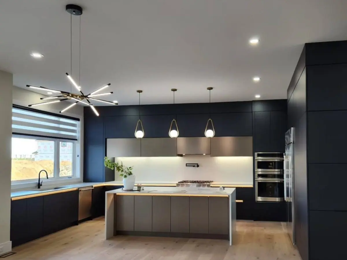 Modern Kitchen Zebra Blinds by WE Blinds