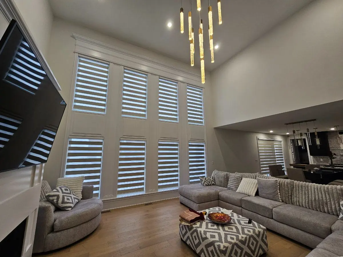 Zebra Blinds installed by WE Blinds