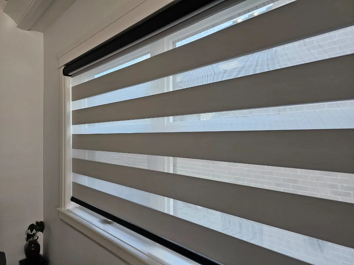 Zebra Blinds Close-Up by WE Blinds
